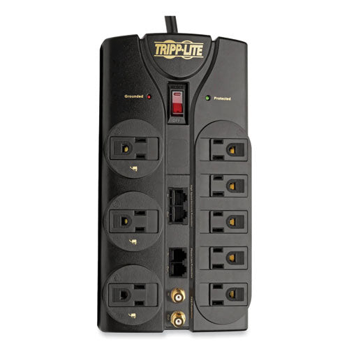 Image of Tripp Lite by Eaton Protect It! Surge Protector, 8 AC Outlets, 10 ft Cord, 3,240 J, Black