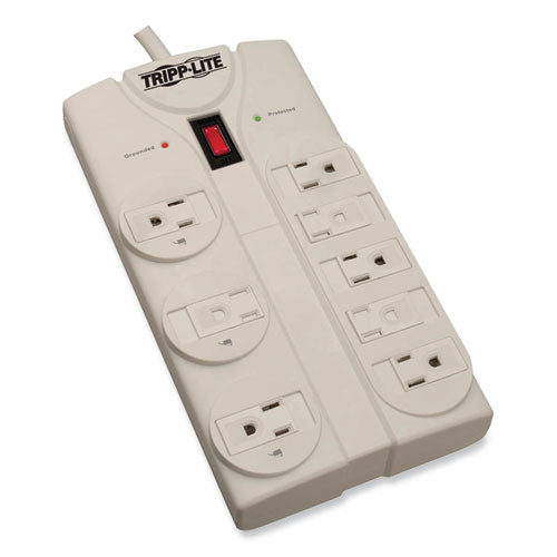 Image of Tripp Lite by Eaton Protect It! Surge Protector, 8 AC Outlets, 25 ft Cord, 1,440 J, Light Gray