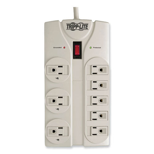 Image of Tripp Lite by Eaton Protect It! Surge Protector, 8 AC Outlets, 25 ft Cord, 1,440 J, Light Gray