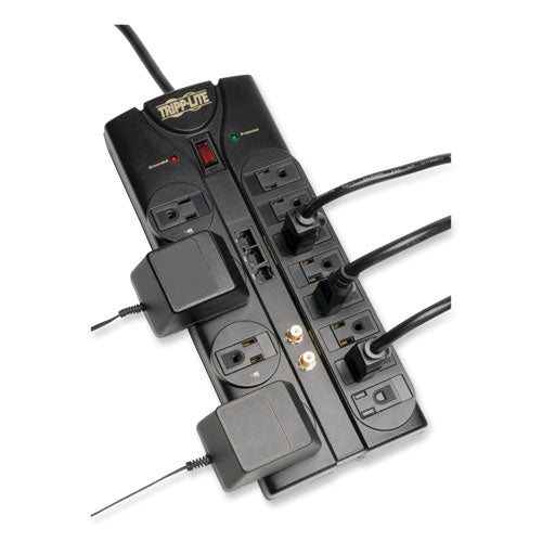 Image of Tripp Lite by Eaton Protect It! Surge Protector, 12 AC Outlets, 8 ft Cord, 2,880 J, Black