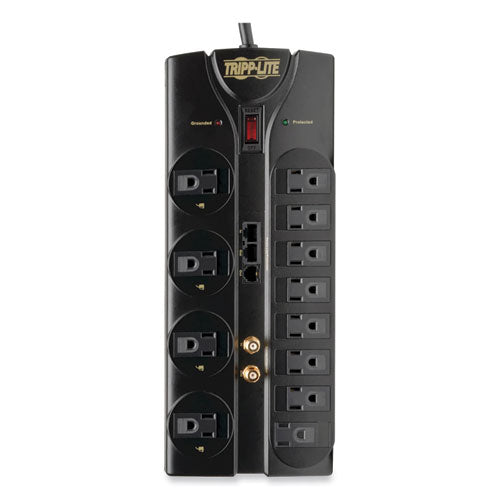 Image of Tripp Lite by Eaton Protect It! Surge Protector, 12 AC Outlets, 8 ft Cord, 2,880 J, Black