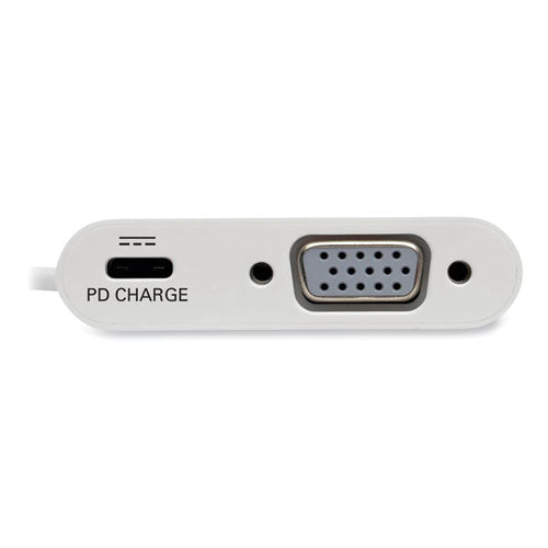 Image of Tripp Lite by Eaton USB 3.1 Gen 1 USB-C to VGA Adapter, 3", White