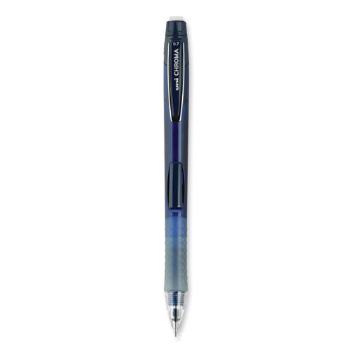 Image of uniball® Chroma Mechanical Pencil, 0.7 Mm, Hb (#2), Black Lead, Cobalt Barrel, Dozen