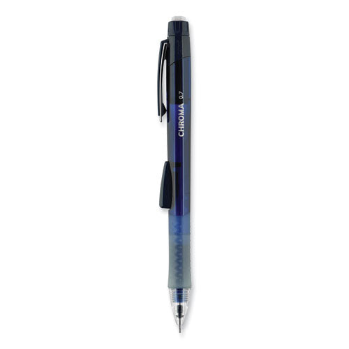 Image of uniball® Chroma Mechanical Pencil, 0.7 Mm, Hb (#2), Black Lead, Cobalt Barrel, Dozen