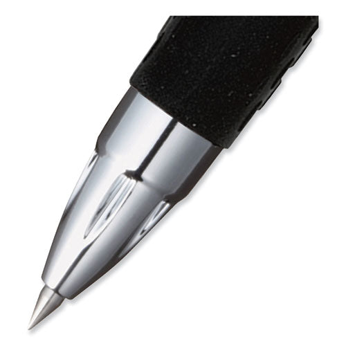 Image of uniball® 207 Ultra Micro Gel Pen, Retractable, Ultra-Micro 0.38 mm, Blue Ink, Clear/Black Barrel