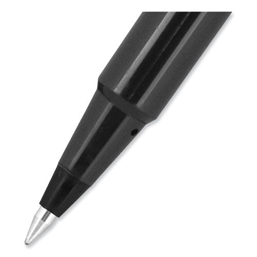 Image of uniball® Rollerball Pen, Stick, Extra-Fine 0.5 mm, Black Ink, Black Barrel, 72/Pack