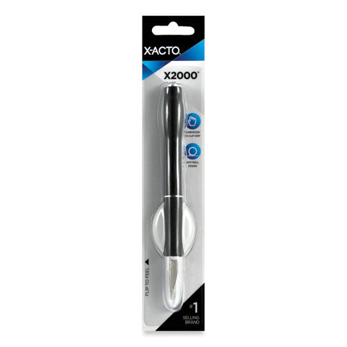 Image of X-ACTO® X2000 No-Roll Rubber Barrel Knife With #11 Replaceable Blade And Safety Cap