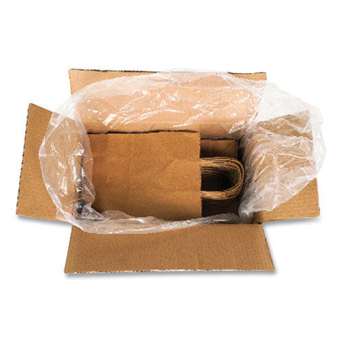 Image of Kari-Out® Kraft Paper Bags, Natural Twisted-Paper Handles, 8" x 5" x 11", Natural, 250/Carton