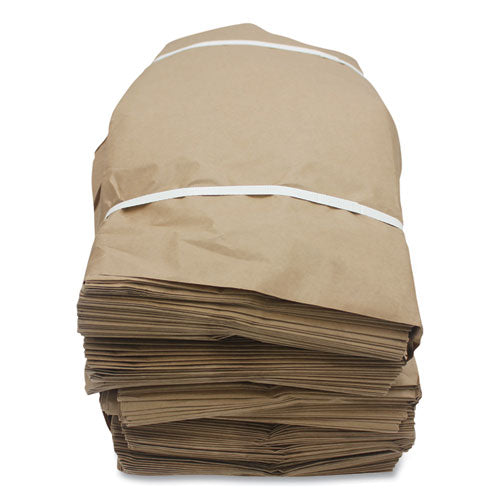 Image of Kari-Out® Kraft Paper Bags, Natural Twisted-Paper Handles, 10" x 6" x 13", Natural, 250/Carton