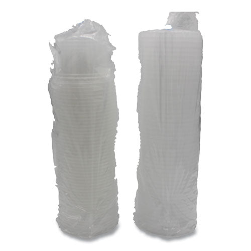 Image of GEN Plastic Deli Containers with Lid, 16 oz, Clear, Plastic, 240/Carton