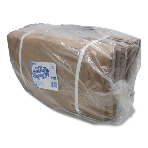 Image of Kari-Out® Kraft Paper Bags, Natural Twisted-Paper Handles, 10" x 6" x 13", Natural, 250/Carton