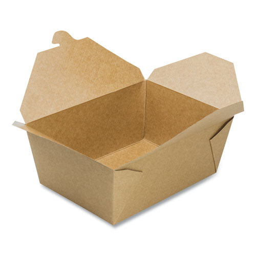 Image of GEN Reclosable Kraft Take-Out Box, 110 oz, Brown, Paper, 160/Carton