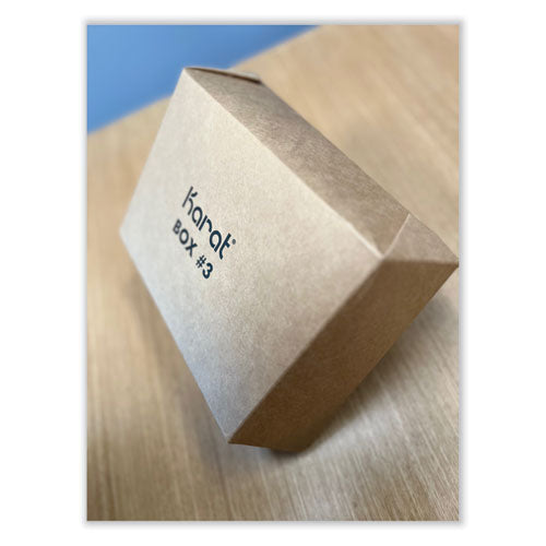 Image of GEN Reclosable Kraft Take-Out Box, 76 oz, Brown, Paper, 200/Carton