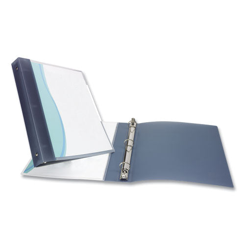 Image of Avery® Flexible View Binder With Round Rings, 3 Rings, 1" Capacity, 11 X 8.5, Gray