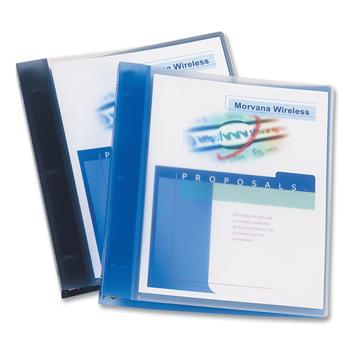 Image of Avery® Flexible View Binder With Round Rings, 3 Rings, 1" Capacity, 11 X 8.5, Blue
