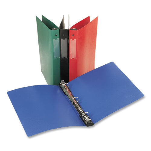 Image of Avery® Hanging Storage Flexible Non-View Binder With Round Rings, 3 Rings, 1" Capacity, 11 X 8.5, Red
