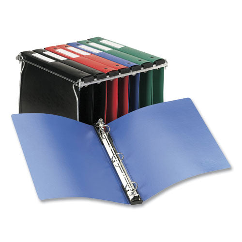 Image of Avery® Hanging Storage Flexible Non-View Binder With Round Rings, 3 Rings, 1" Capacity, 11 X 8.5, Red