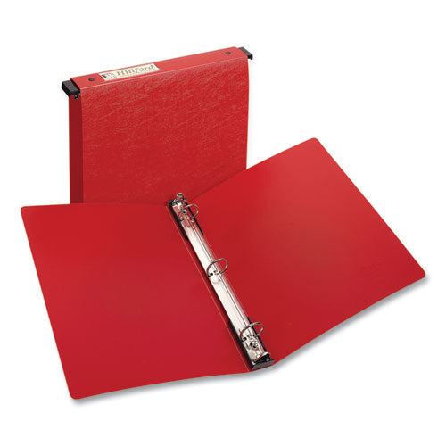 Image of Avery® Hanging Storage Flexible Non-View Binder With Round Rings, 3 Rings, 1" Capacity, 11 X 8.5, Red