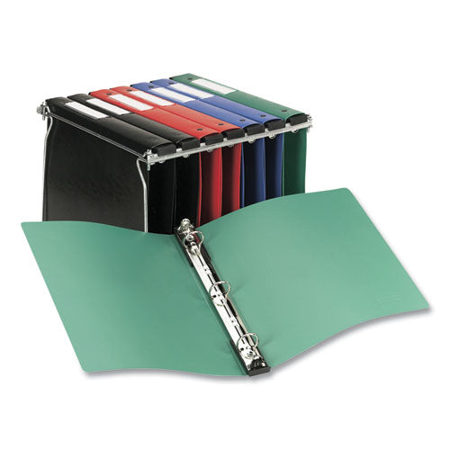 Image of Avery® Hanging Storage Flexible Non-View Binder With Round Rings, 3 Rings, 1" Capacity, 11 X 8.5, Green
