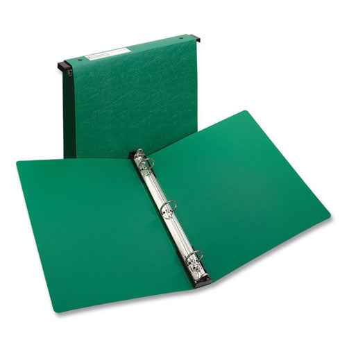 Image of Avery® Hanging Storage Flexible Non-View Binder With Round Rings, 3 Rings, 1" Capacity, 11 X 8.5, Green