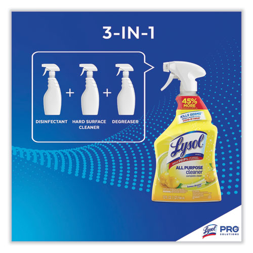 Image of LYSOL® Brand Ready-To-Use All-Purpose Cleaner, Lemon Breeze, 32 Oz Spray Bottle