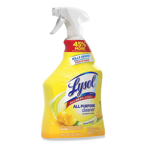 Image of LYSOL® Brand Ready-To-Use All-Purpose Cleaner, Lemon Breeze, 32 Oz Spray Bottle