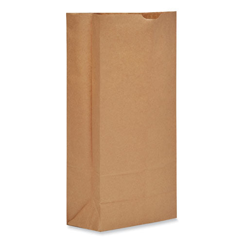 Image of Ross & Wallace Paper Products Grocery Paper Bags, #25 Size, Heavy-Duty, 8.25" x 5.38" x 18", Natural, 500/Bundle