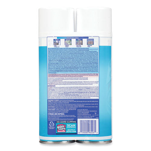 Image of LYSOL® Brand Disinfectant Spray, Crisp Linen, 19 Oz Aerosol Spray, 2/pack, 4 Packs/carton