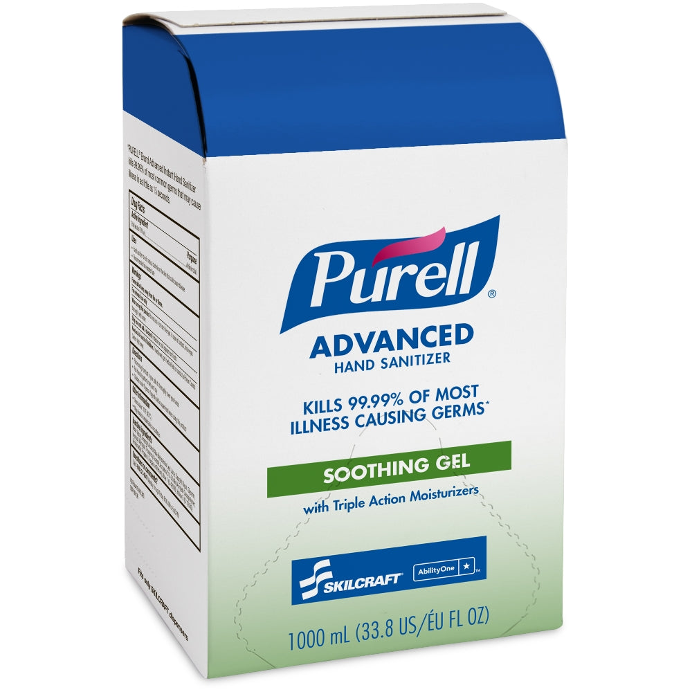 Image of Purell Skilcraft Advanced Hand Sanitizer Soothing Gel, 1000 mL Dispenser Refill