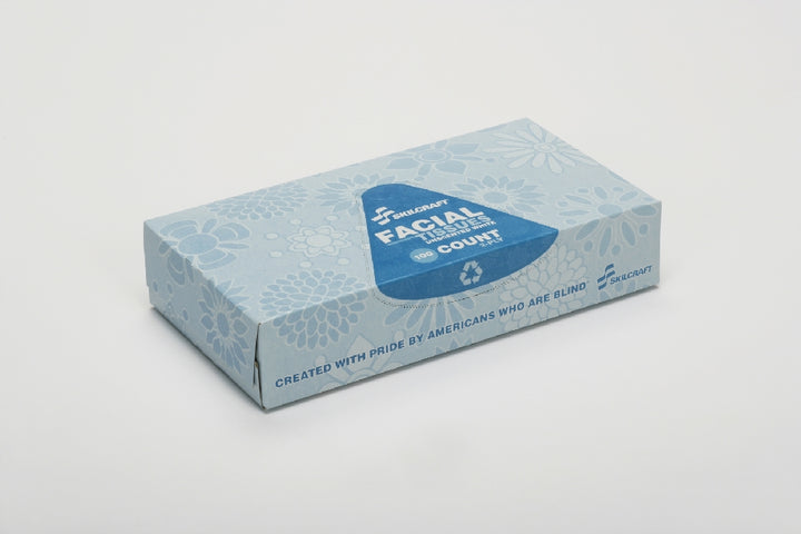 Image of Facial Tissue, 100 Tissues per Dispenser Box, Case of 12
