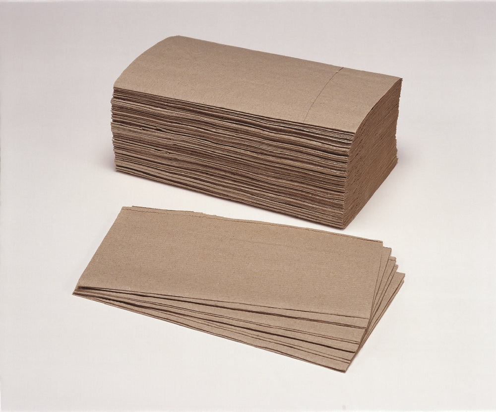Image of Single-Fold Paper Towel, 40% PCRM, 250 per Bundle, 16/Box, NAVY Prime