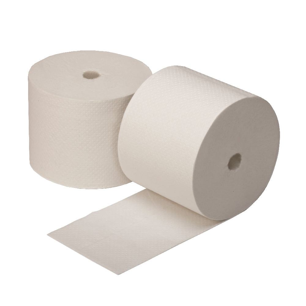 Image of Coreless 2-Ply Toilet Tissue, 1000 sheets per roll, 3.85" x 4.05", White