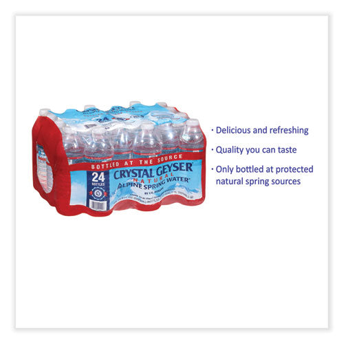 Image of Crystal Geyser® Natural Alpine Spring Water, 16.9 Oz Bottle, 24/carton