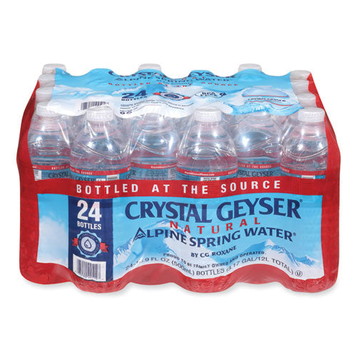 Image of Crystal Geyser® Natural Alpine Spring Water, 16.9 Oz Bottle, 24/carton