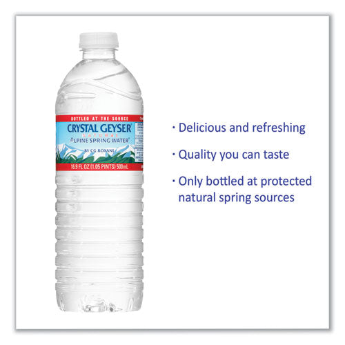 Image of Crystal Geyser® Natural Alpine Spring Water, 16.9 Oz Bottle, 24/carton