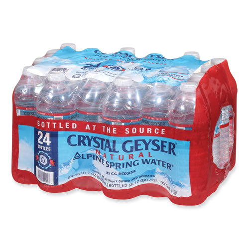 Image of Crystal Geyser® Natural Alpine Spring Water, 16.9 Oz Bottle, 24/carton