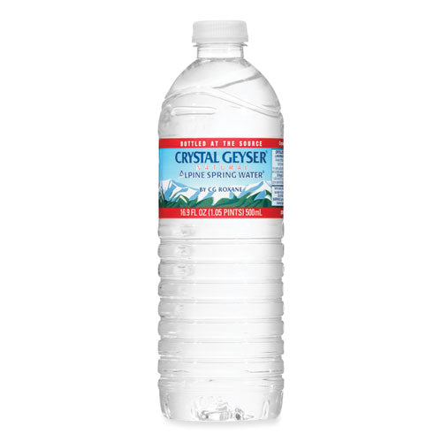 Image of Crystal Geyser® Natural Alpine Spring Water, 16.9 Oz Bottle, 24/carton
