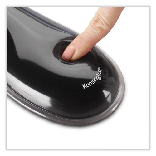 Image of Kensington® Duo Gel Wave Mouse Pad with Wrist Rest, 9.37 x 13, Blue