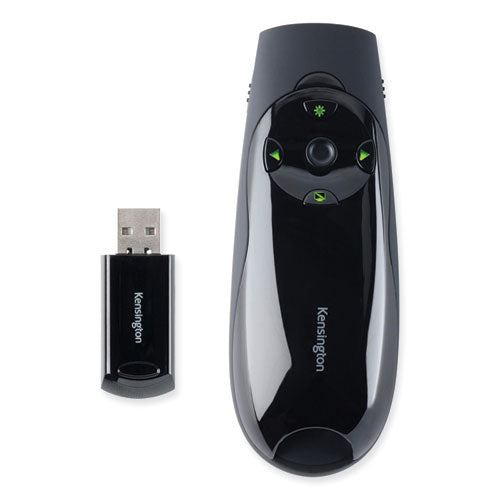 Image of Kensington® Presenter Expert Wireless Cursor Control With Green Laser, Class 2, 150 Ft Range, Black