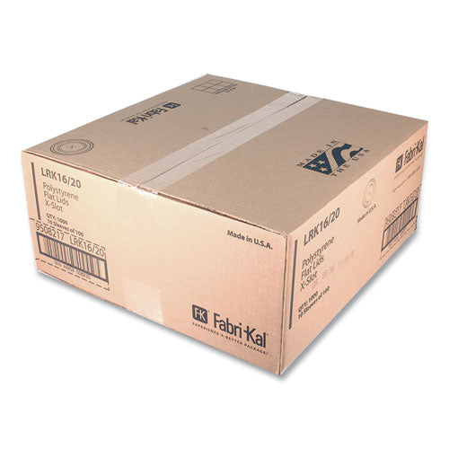Image of Fabri-Kal® RK Cup Lids, Fits 16 oz to 20 oz Cold Cups, Plastic, Translucent, 1,000/Carton