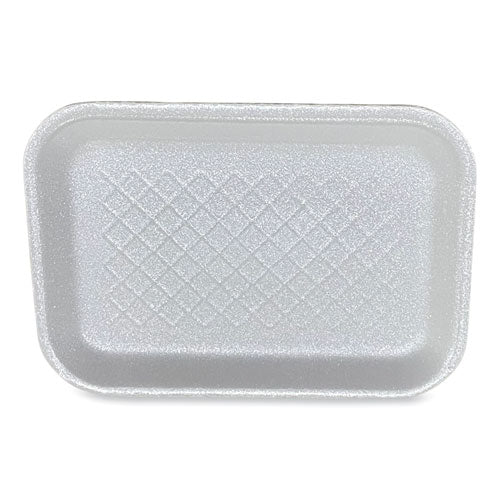 Image of GEN Meat Trays, #2S, 8.5 x 6 x 0.7, White, Foam, 500/Carton