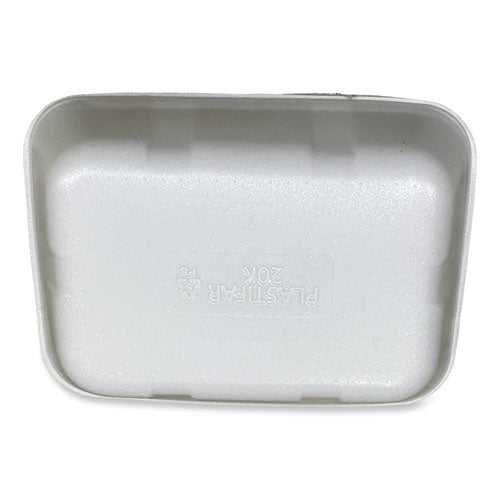 Image of GEN Meat Trays, #20K, 12 x 8.7 x 2.45, White, Foam, 125/Carton
