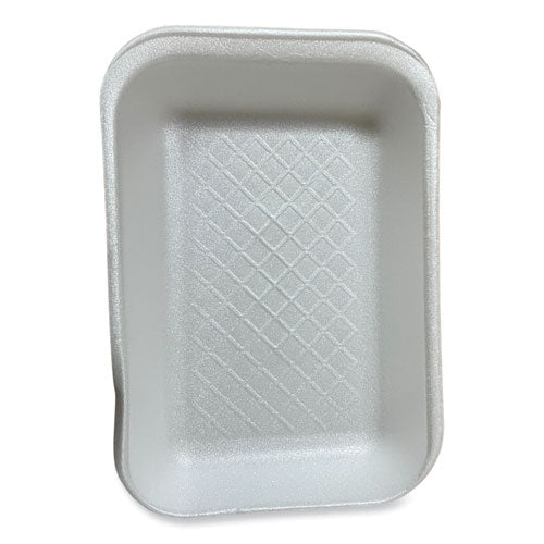 Image of GEN Meat Trays, #2D, 8.56 x 6.1 x 1.2, White, Foam, 500/Carton