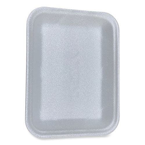 Image of GEN Meat Trays, #4D, 9.47 x 7.12 x 1.32, White, Foam, 500/Carton