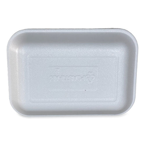 Image of GEN Meat Trays, #2, 8.5 x 6.03 x 1.11, White, Foam, 500/Carton