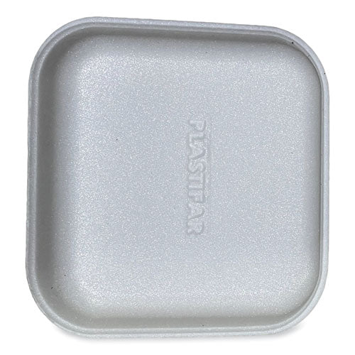 Image of GEN Meat Trays, #1, 5.38 x 5.38 x 1.07, White, Foam, 500/Carton