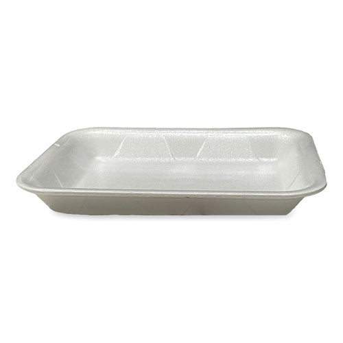 Image of GEN Meat Trays, #4P, 9.5 x 7.19 x 1.2, White, Foam, 500/Carton