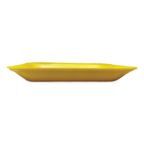 Image of GEN Meat Trays, #8P, 10.8 x 8.82 x 1.5, Yellow, Foam, 200/Carton