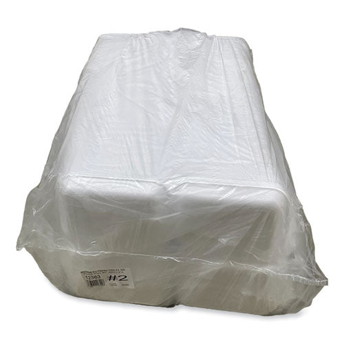 Image of GEN Meat Trays, #2, 8.5 x 6.03 x 1.11, White, Foam, 500/Carton