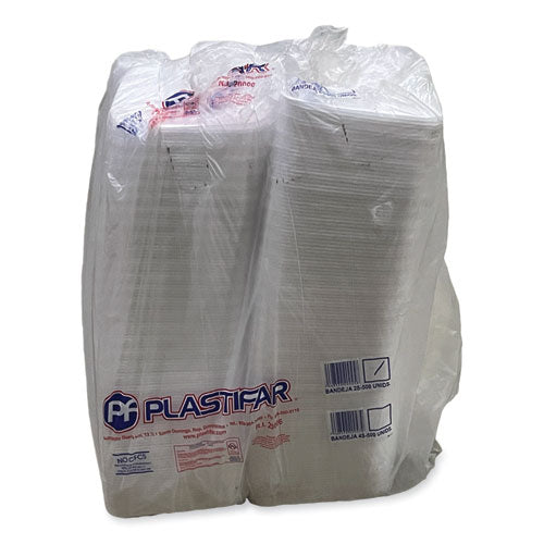 Image of GEN Meat Trays, #2S, 8.5 x 6 x 0.7, White, Foam, 500/Carton